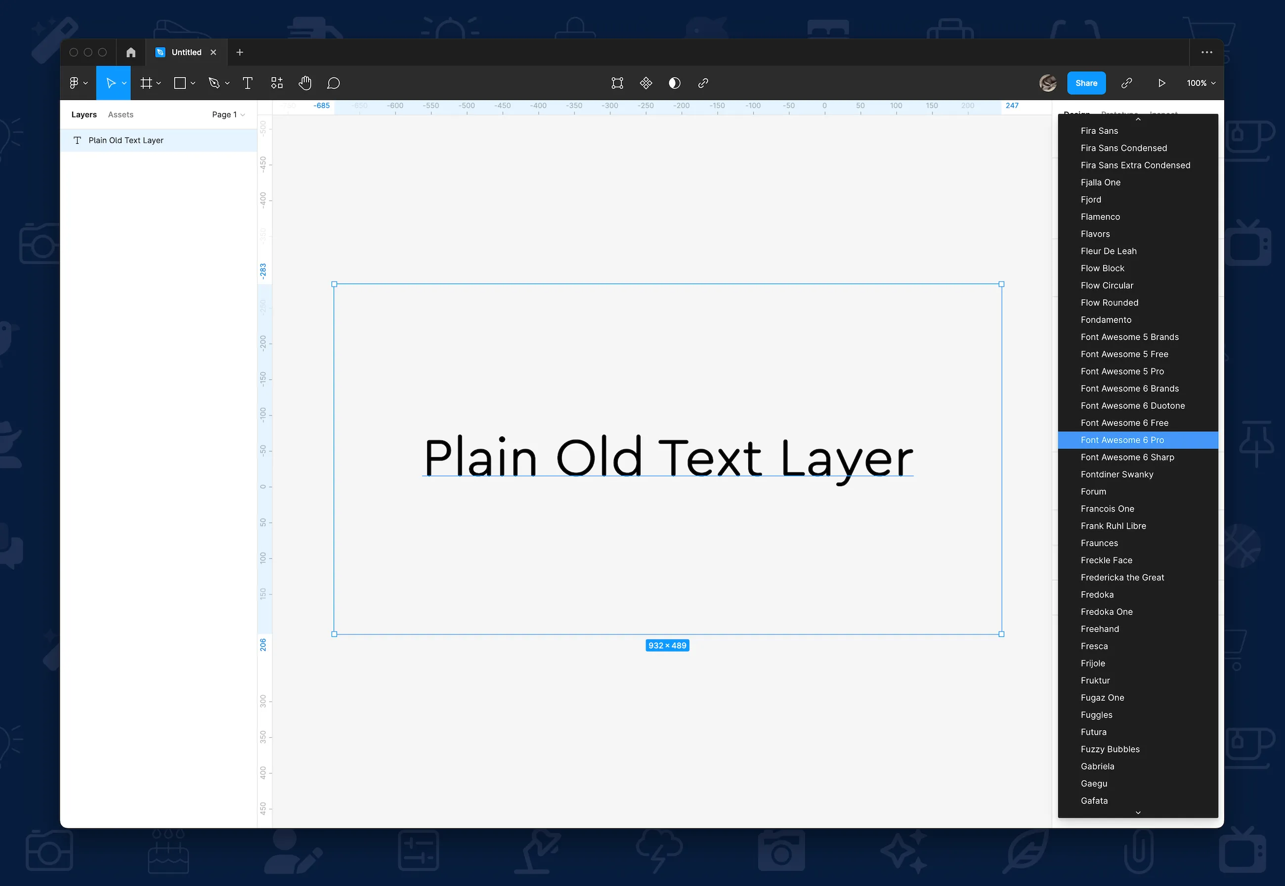 Selecting Font Awesome 6 Pro